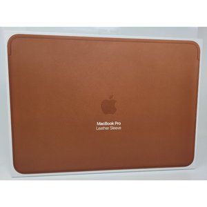 Original Apple Leather Sleeve for 15 Inch MacBook Pro, Saddle Brown- MRQV2ZM/A